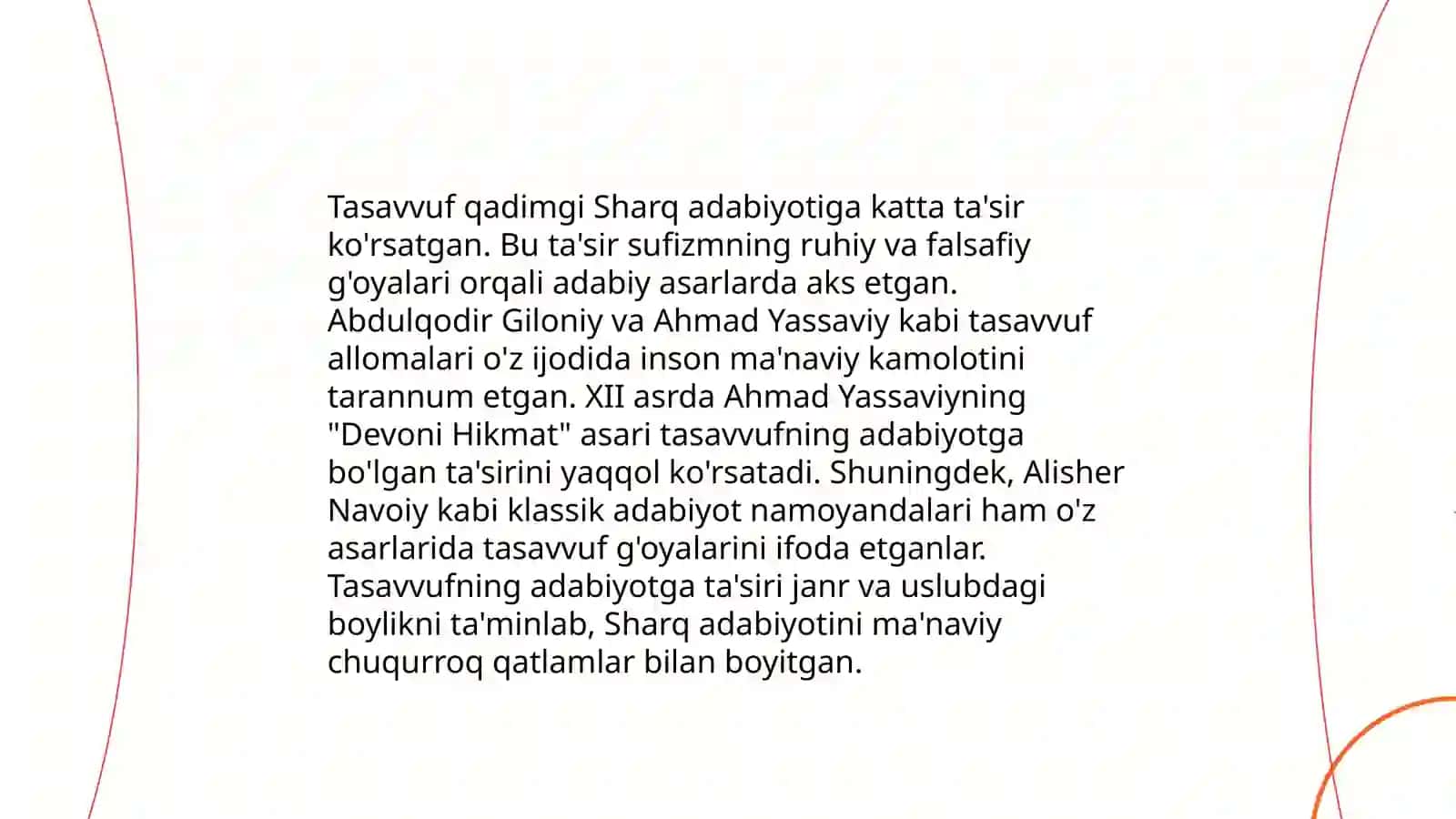 Tasavvuf talimotining sharq madaniyatiga tasiri 4