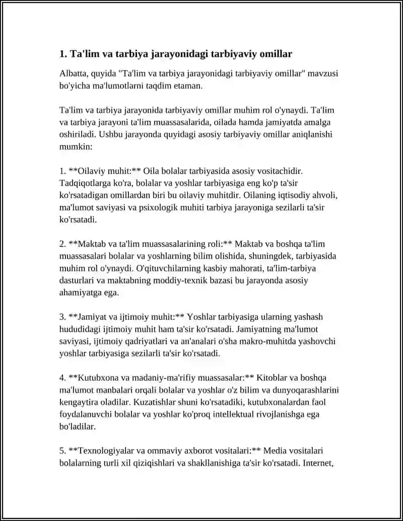 TA'LIM TARBIYA JARAYONIDAGI IJTIMOIY PEDAGOGIK DOLZARB MUOMMLAR 4