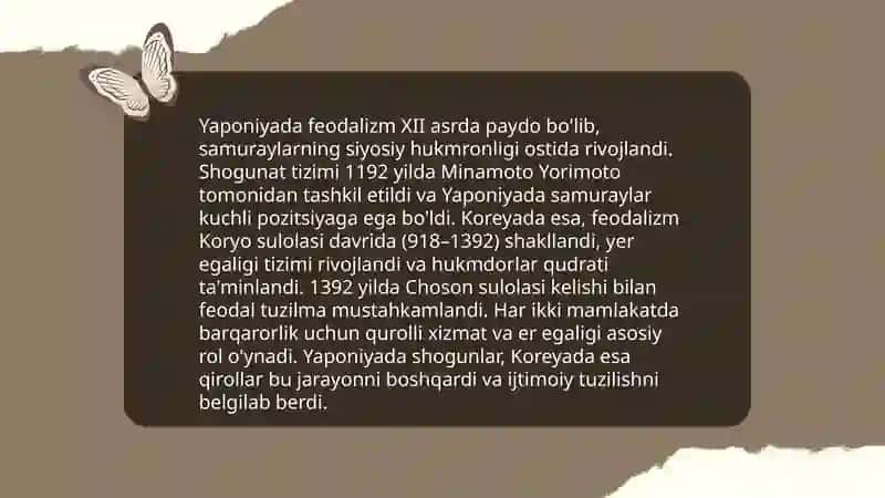 Òrta asrlarda Yaponiya va Korea 4