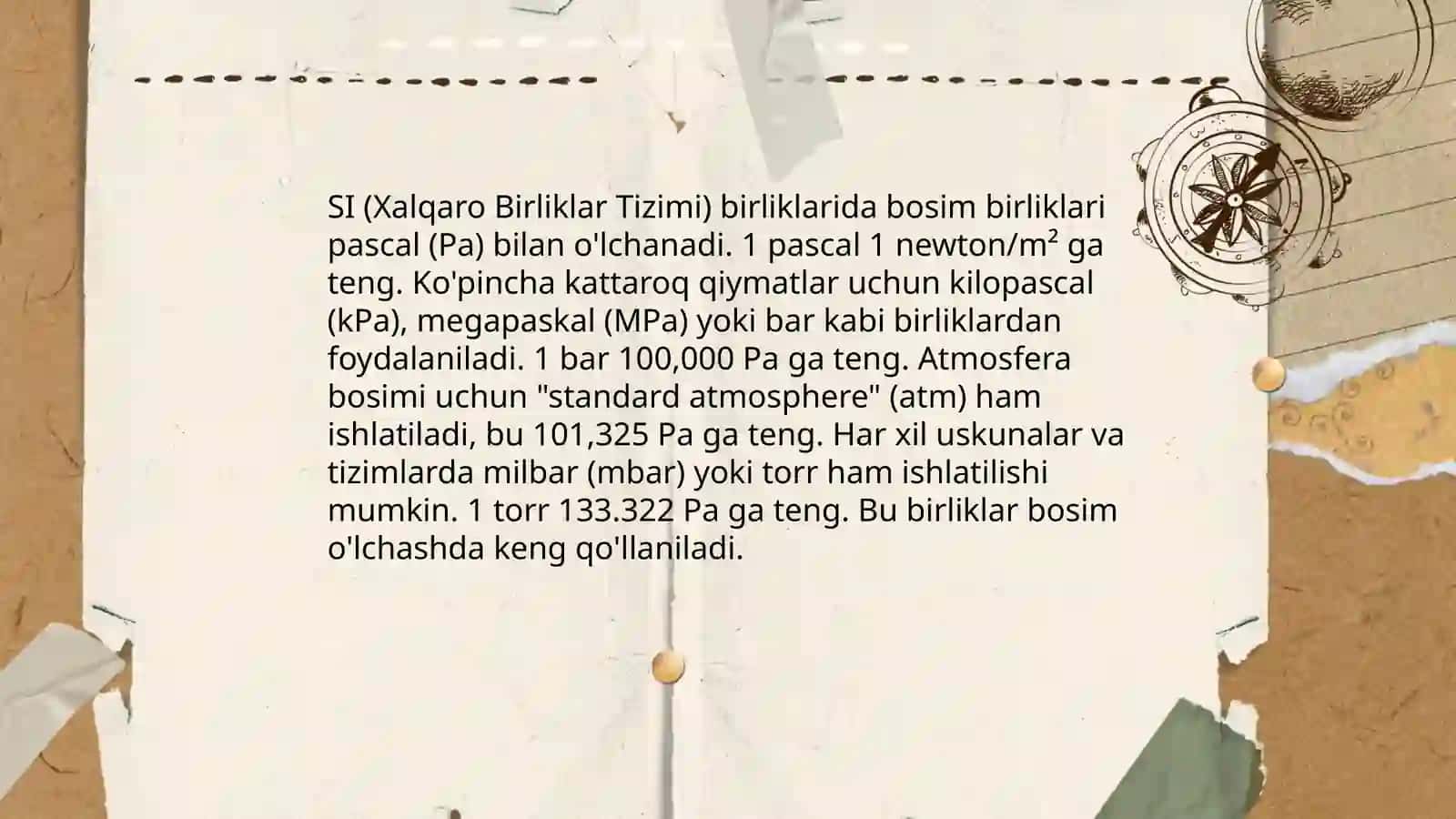 Bosim ba uning birliklari 4