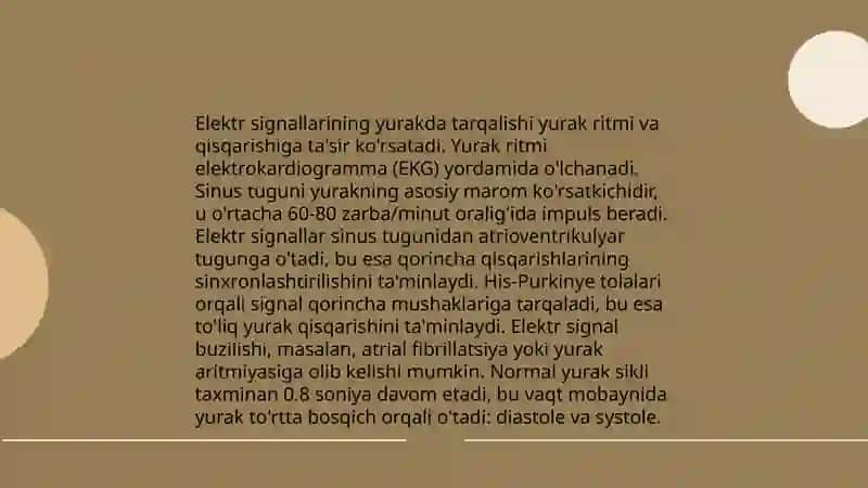 Yurak oʻtkazuvchanlik funksiyasining buzilishi 4