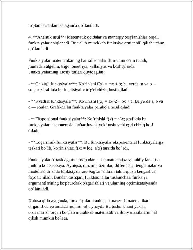 C++ DASTURLASH TILIDA FUNKSIYALARNI TASHKIL ETISH 4