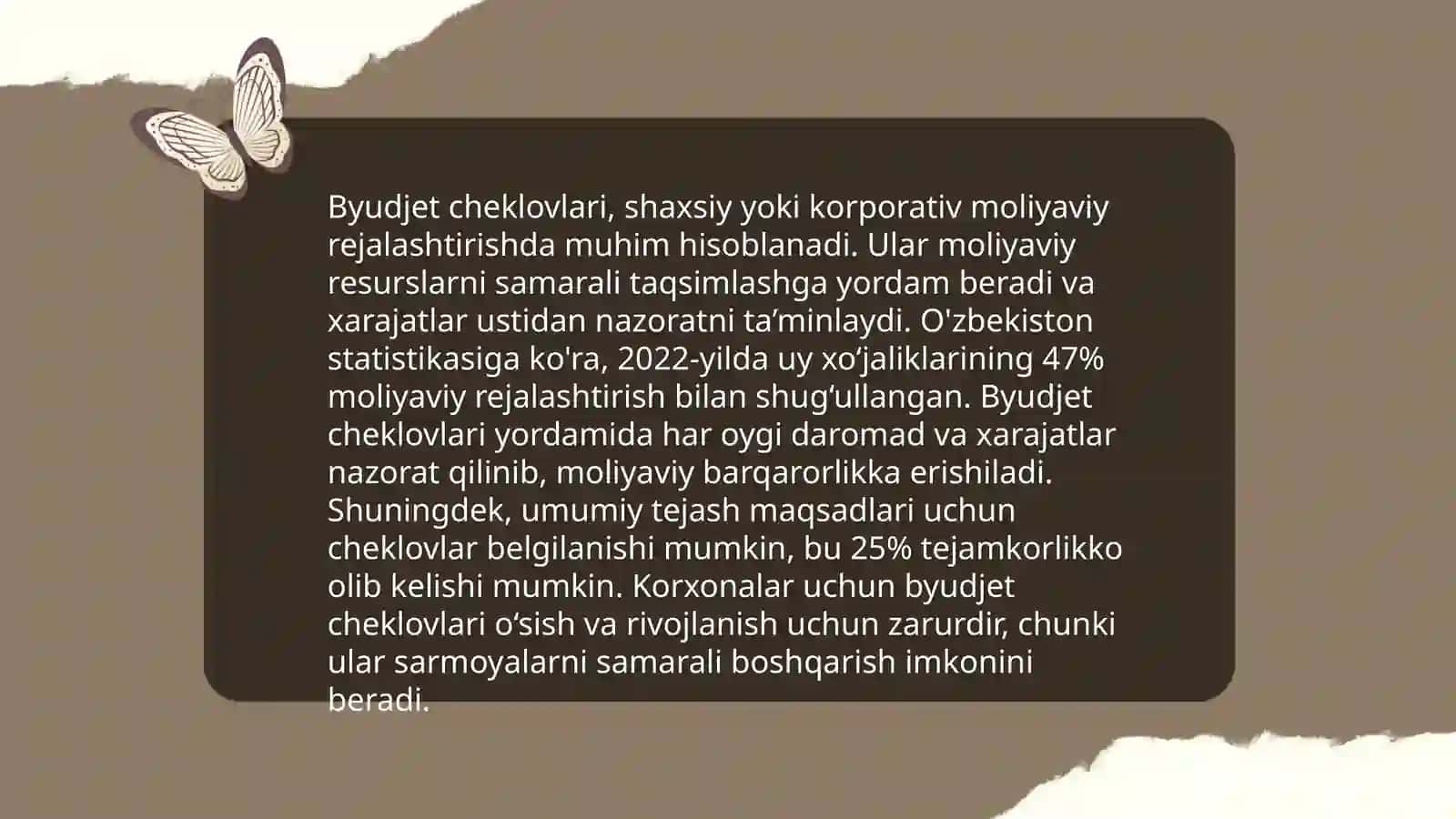 Byudjet cheklovlari 4
