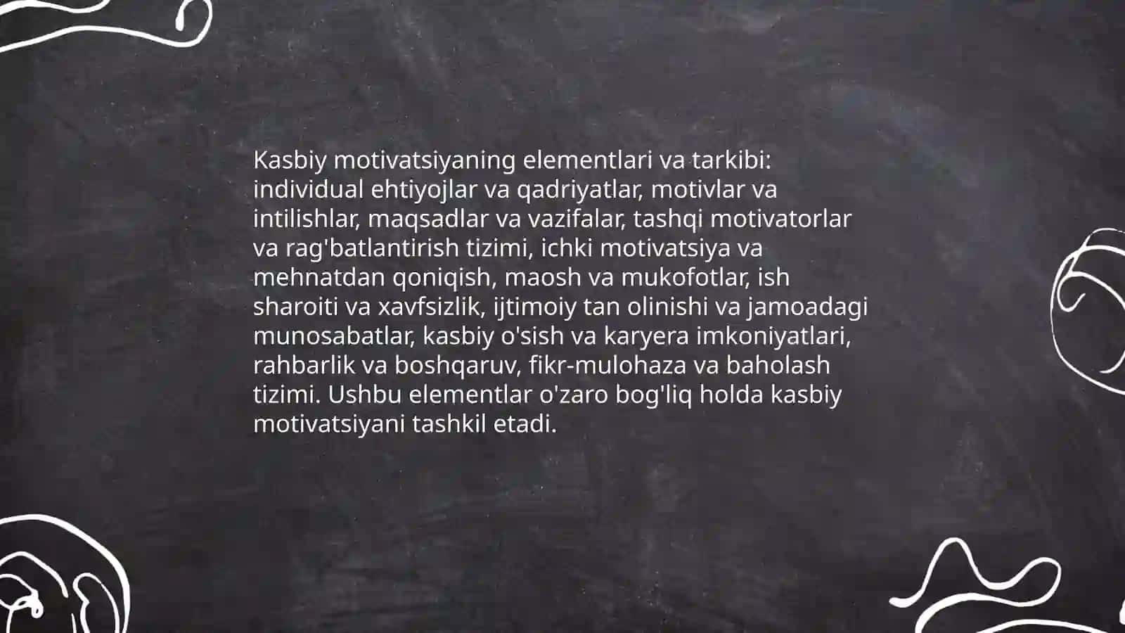 Kasbiy motivatsiya tushunchasi 4