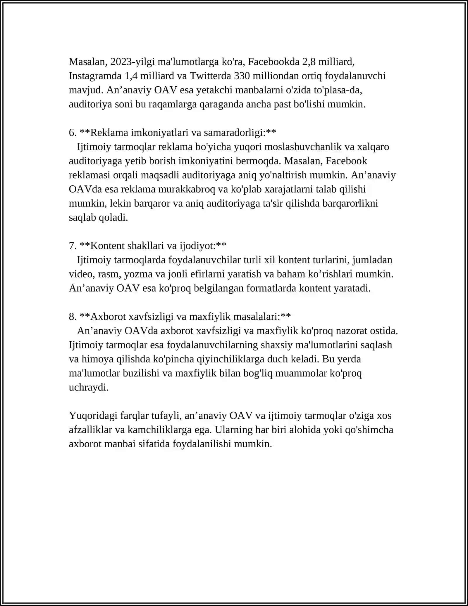 ANʼANAVIY OAV OʻRNINI IJTIMOIY TARMOQLAR EGALLASHI 4