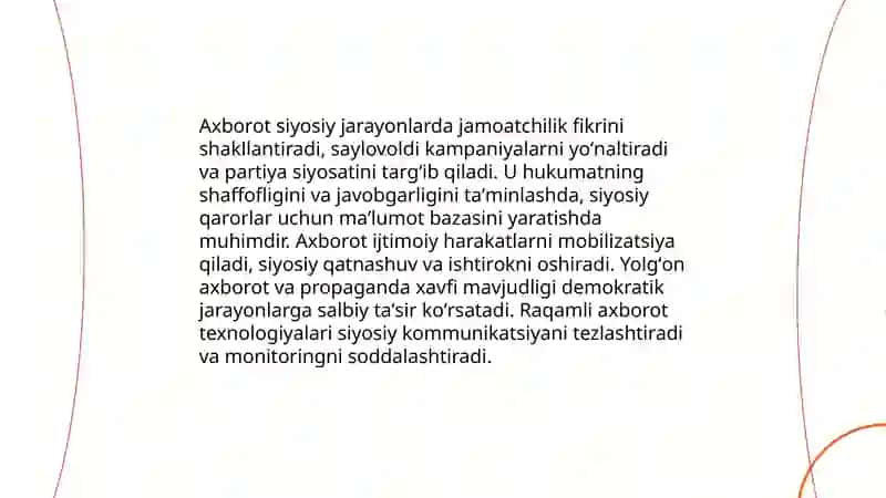 Axborotning jamyatda tutgan òrni va axamyati 4