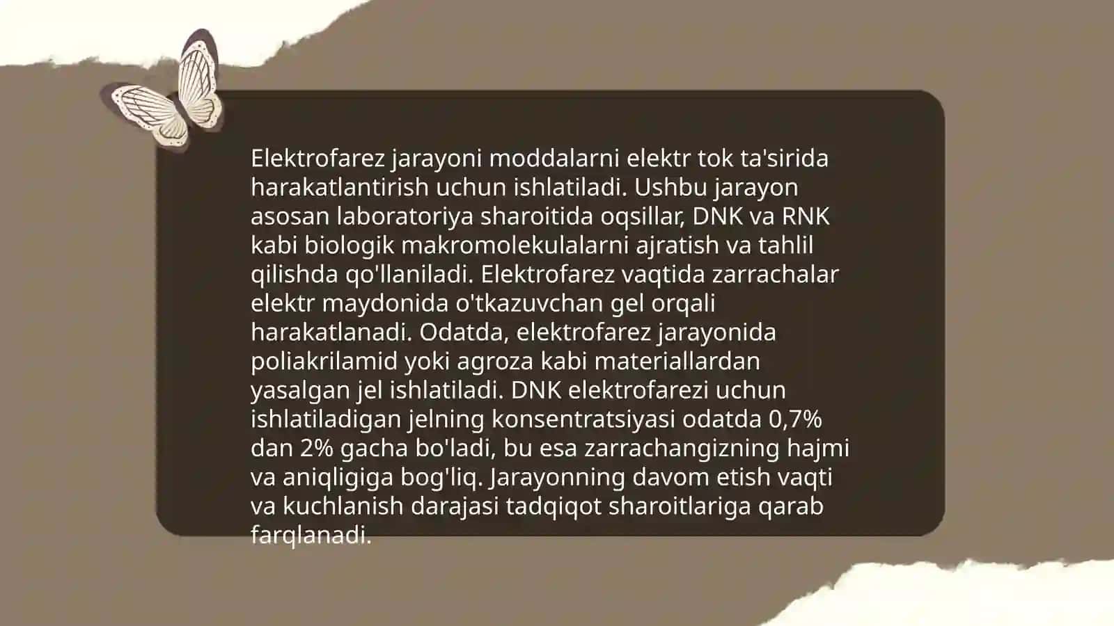 Elekrtofarez usuli va unga tasir etuvchi omillar 4