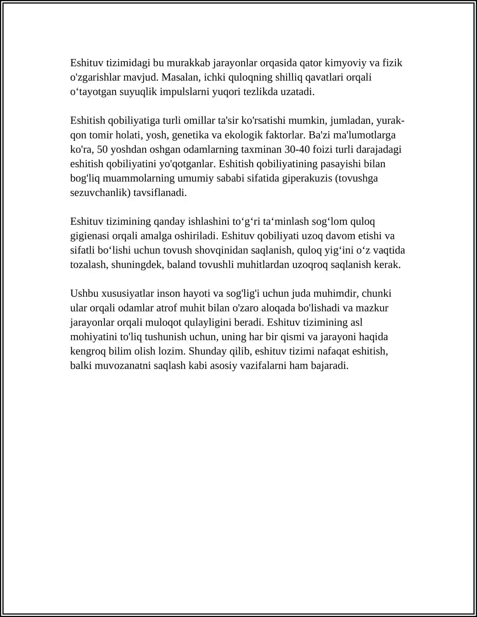 ZAIF ESHITUVCHI BOLALARNI ESHITUV XONASINI VAZIFASI, MAZMUN VA MOHIYATI 4