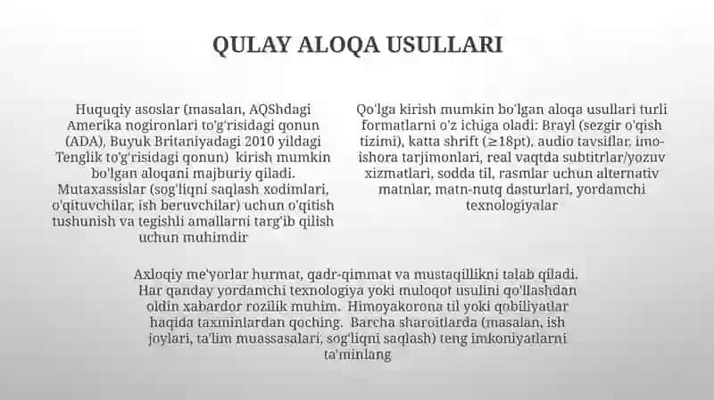 Nogiron shaxslar bilan muloqat qilishning axloqiy me'yorlari 4