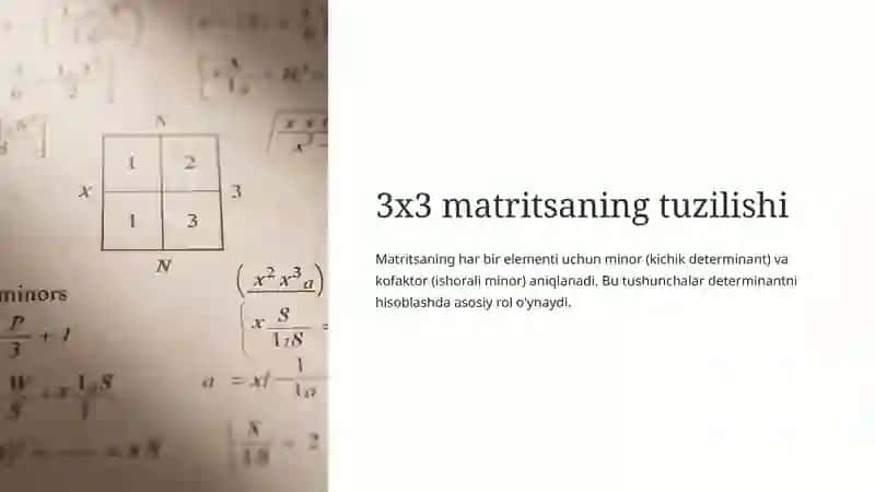 Determinantlarni Mathcad dasturi orqali hisoblash 4