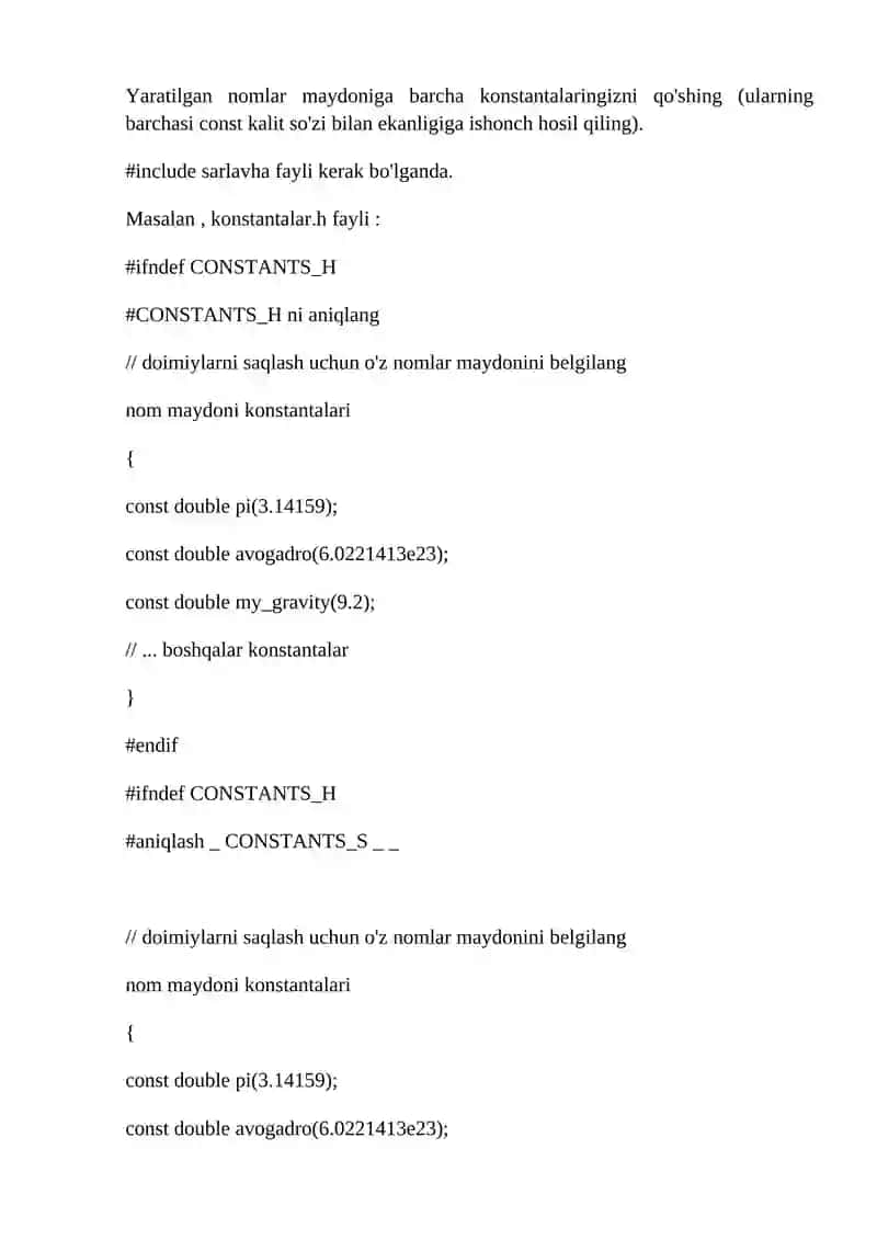 Simvolik konstantalar va makroslar 4