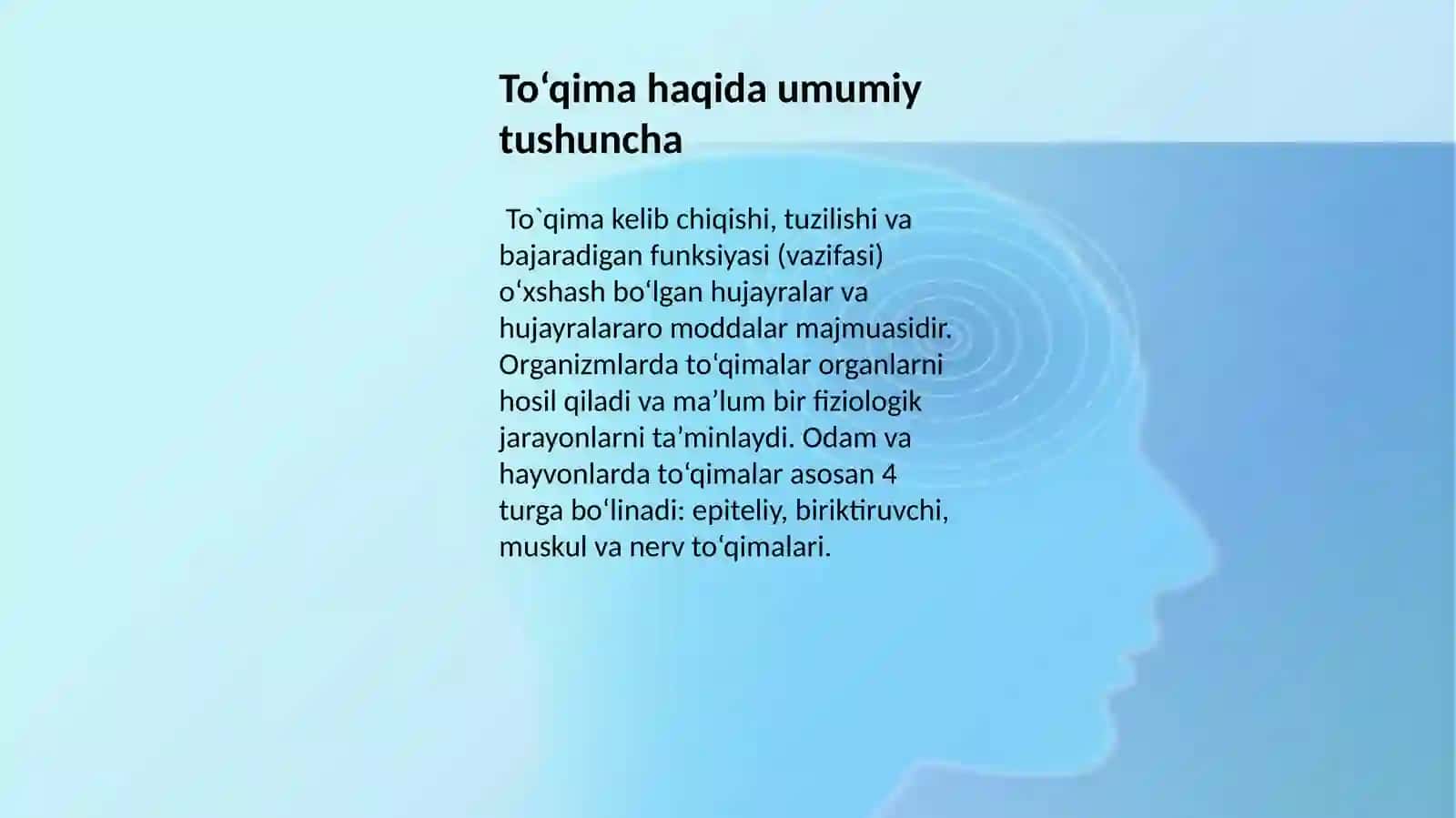 To‘qimalarning tuzilishi va turlari 4