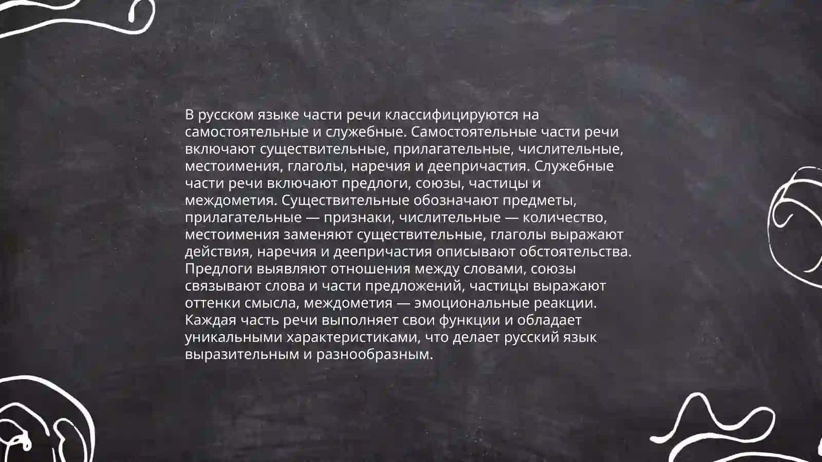 Учение о частях речи в русской грамматической науке 4