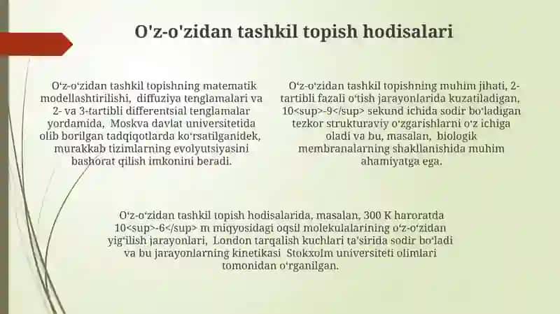Chiziqli va chiziqsiz nomuvozamanat jarayonlar termodinamikasining rivojlanishi 4