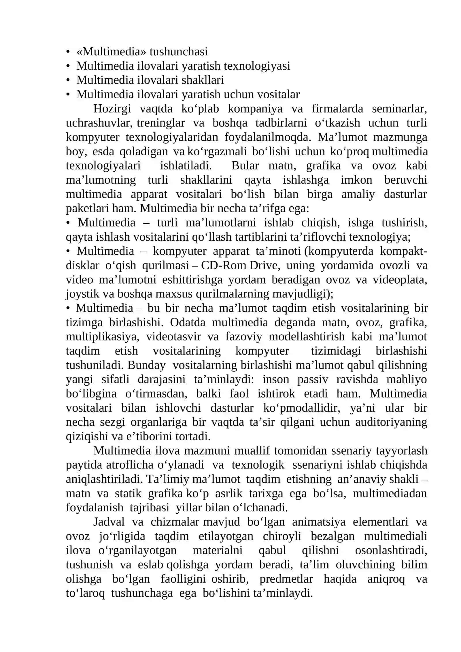 BOSHLANG‘ICH SINFLARDA AXBOROT TEXNOLOGIYALARI 4