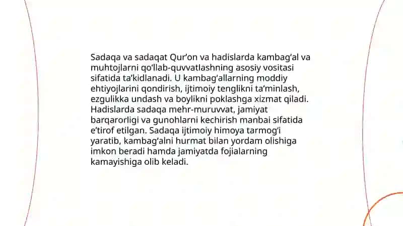Qurʼon va hadislarda berilgan ijtimoiy-iqtisodiy gʻoyalar 4