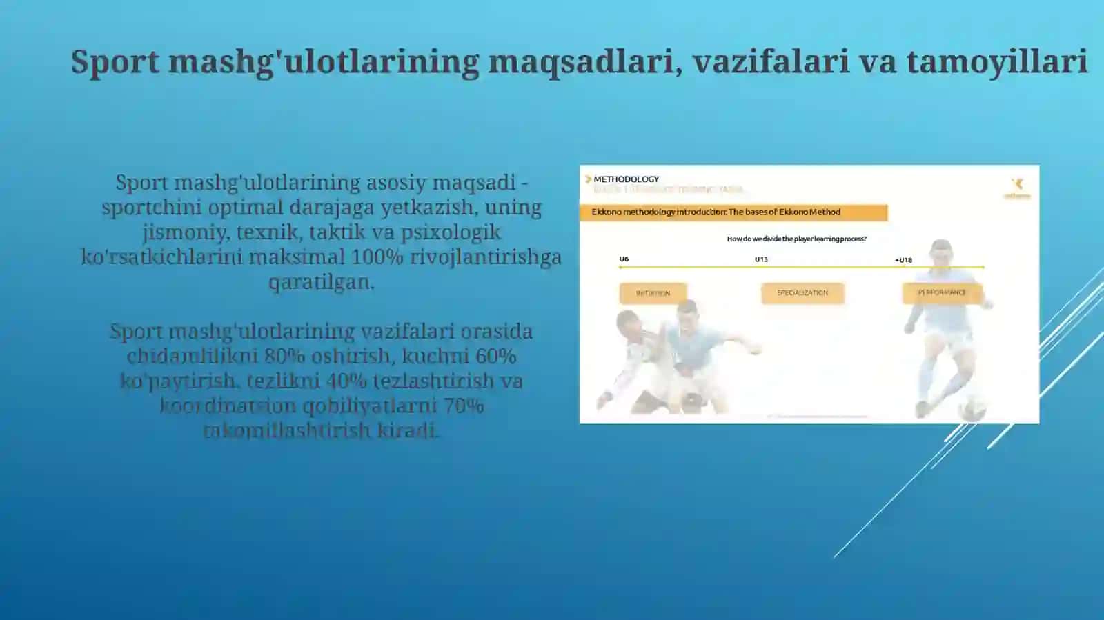 Sport mashg'ulotlari: ta'riflar va asosiy tushunchalar 4