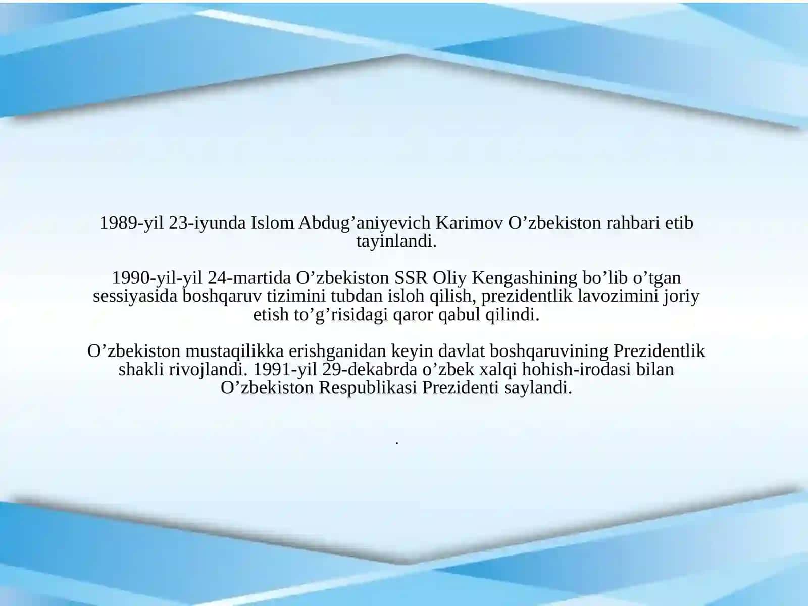 O’zbekistonning o’ziga xosistiqbol taraqqiyot yo’li 4