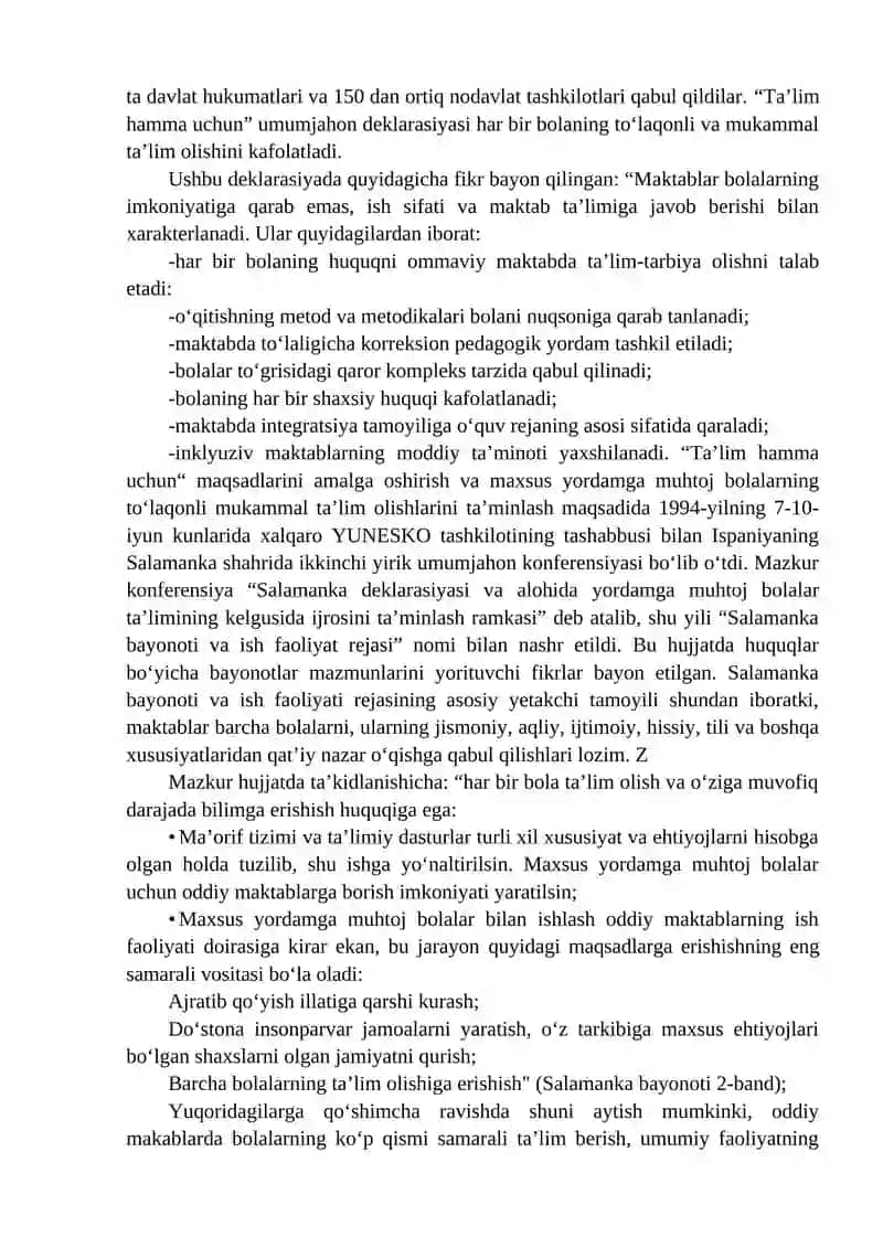 Inklyuziv ta’limning huquqiy-me’yoriy asoslari 4