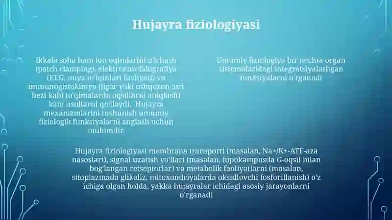 Umumiy fizalogiya haqida tushuncha 4