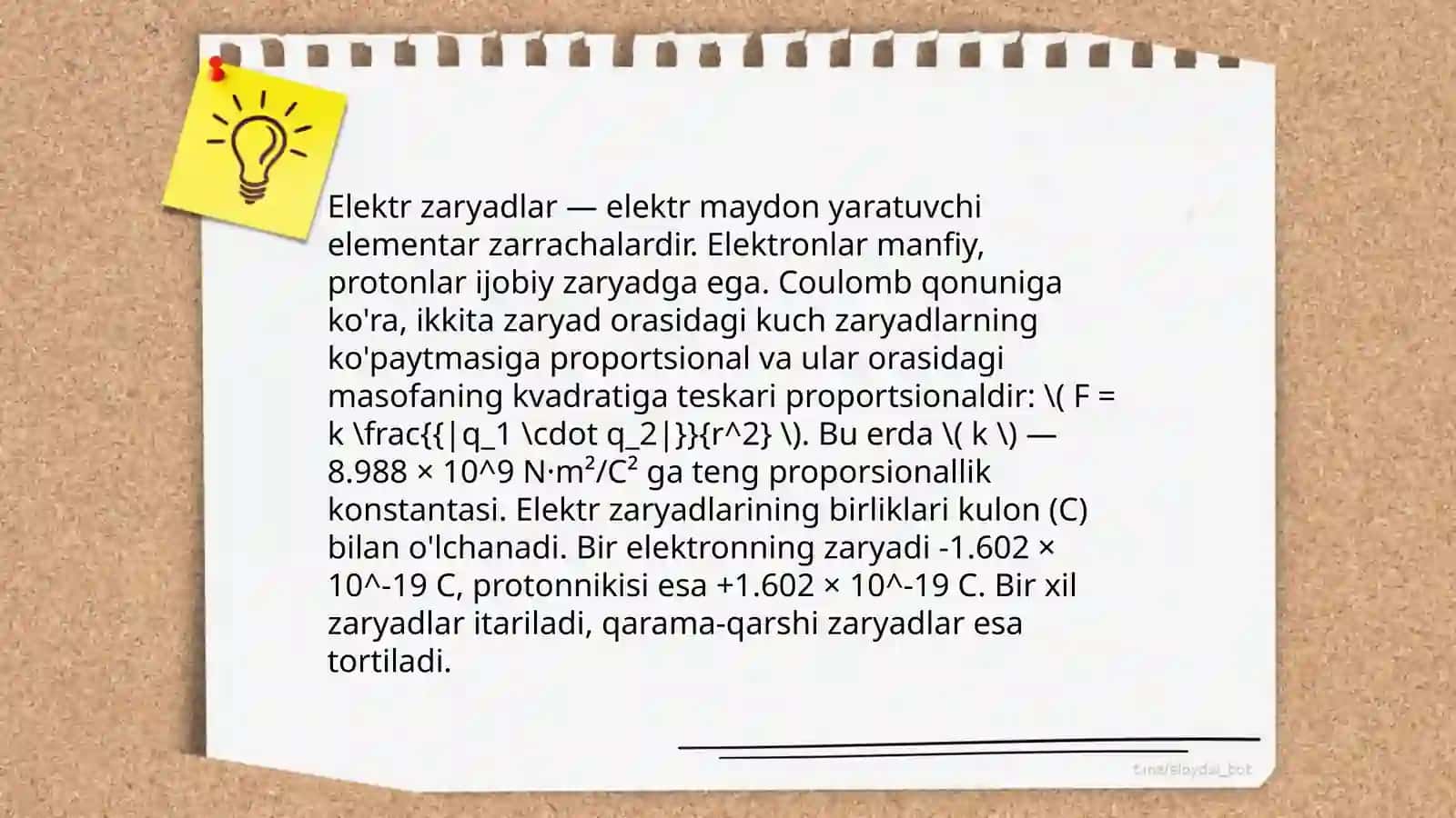 Elektr va magnit maydon. Elektrografiyaning fizik asoslarini oʻrganish 4