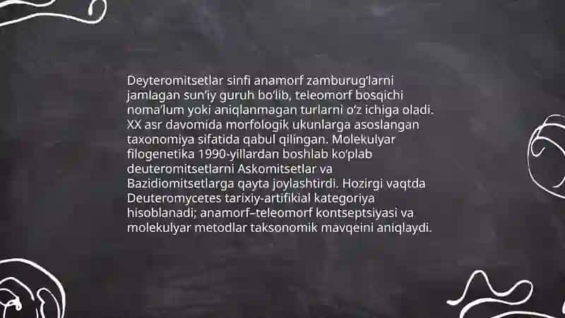 Deyteromitsetlar sinfining umumiy tavsifi 4
