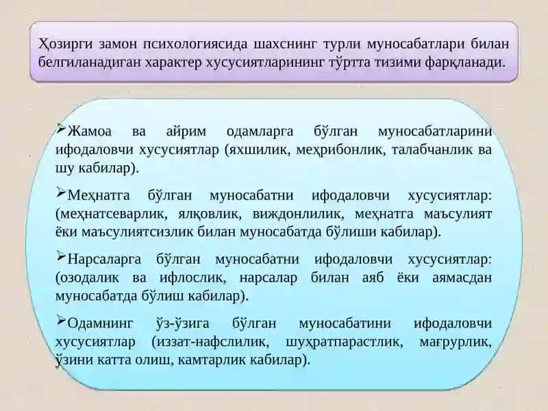 Характер 4