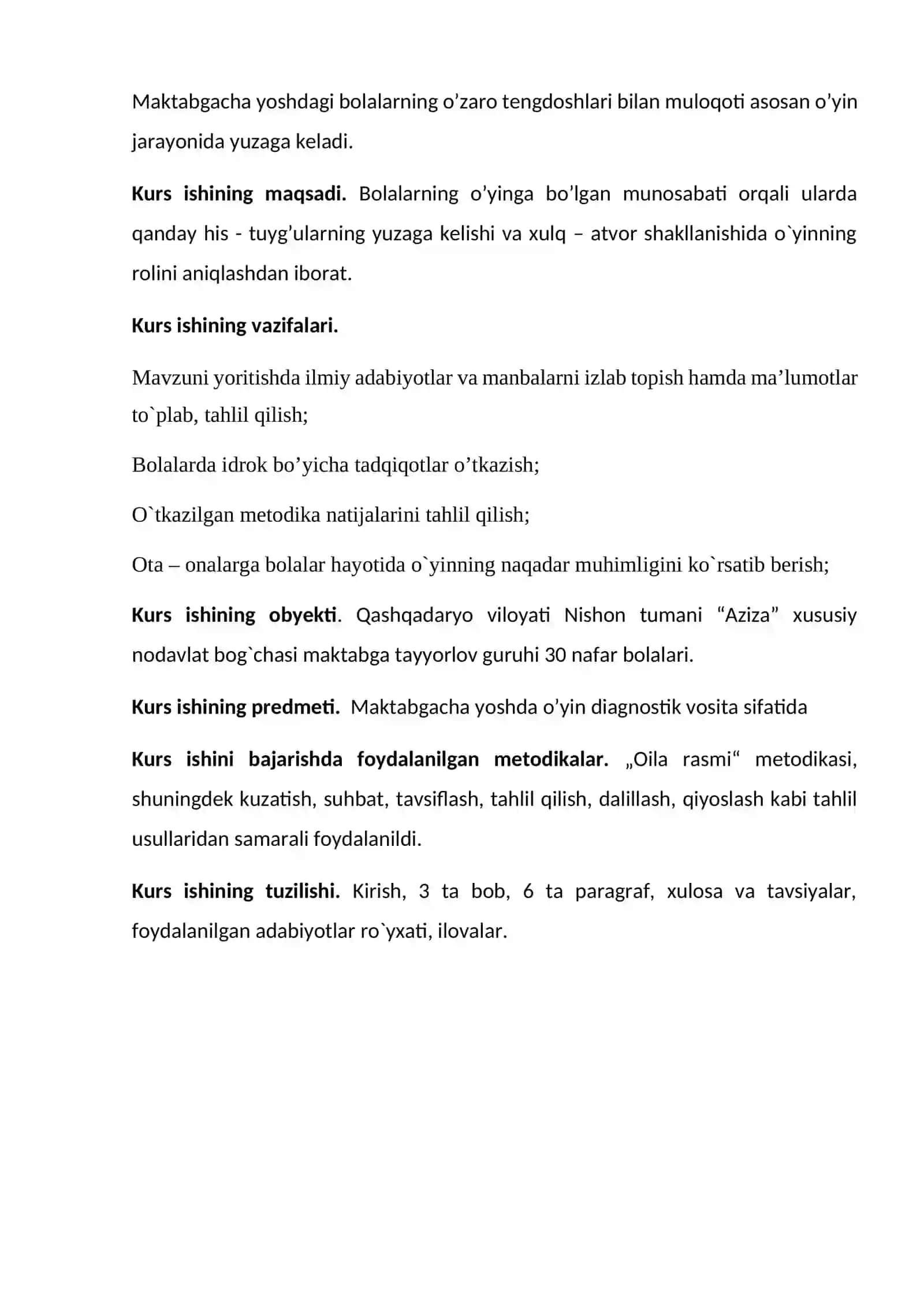 "Maktabgacha yoshda o`yin diagnostik vosita sifatida" 4