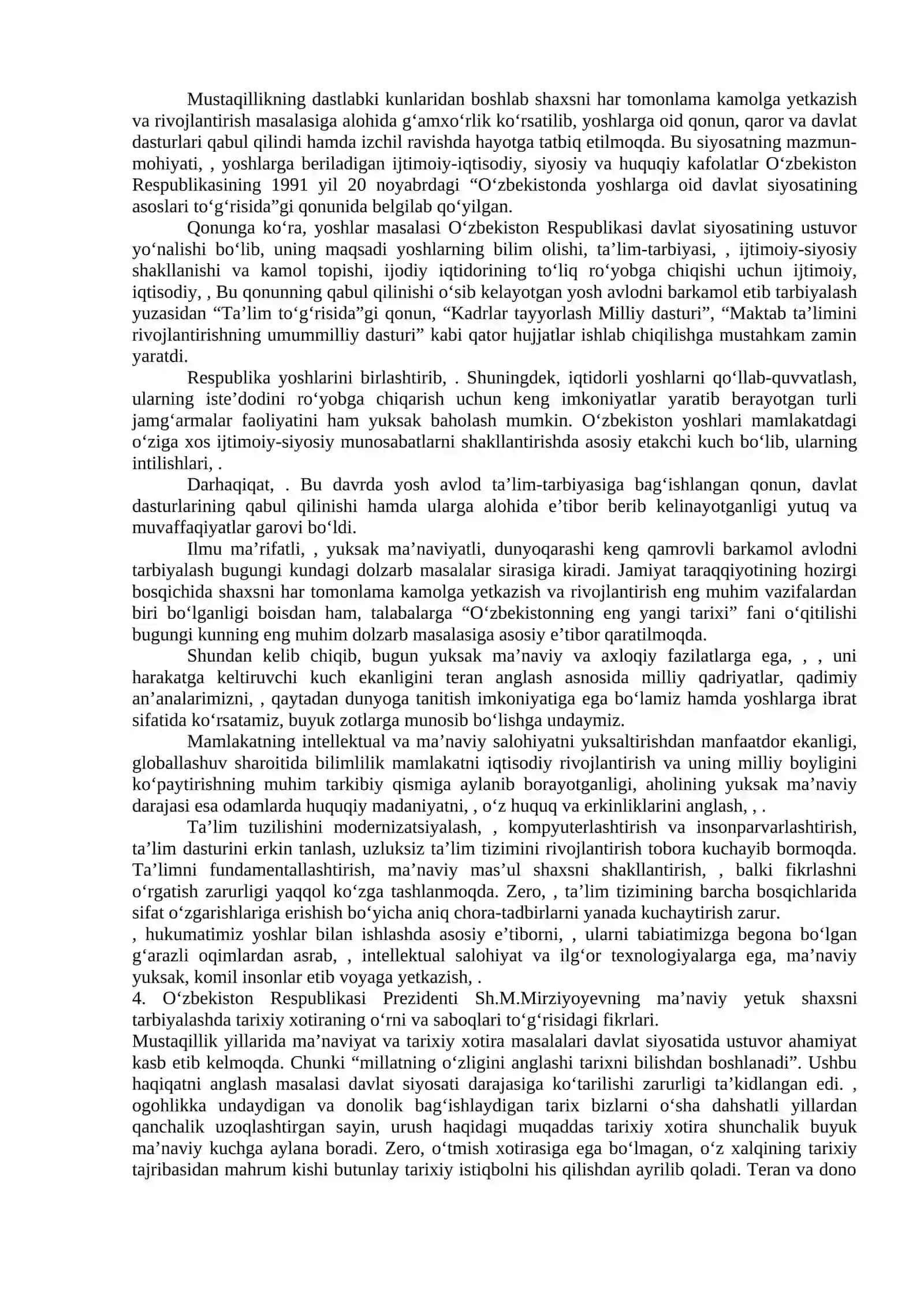O‘zbekistonning eng yangi tarixi 4