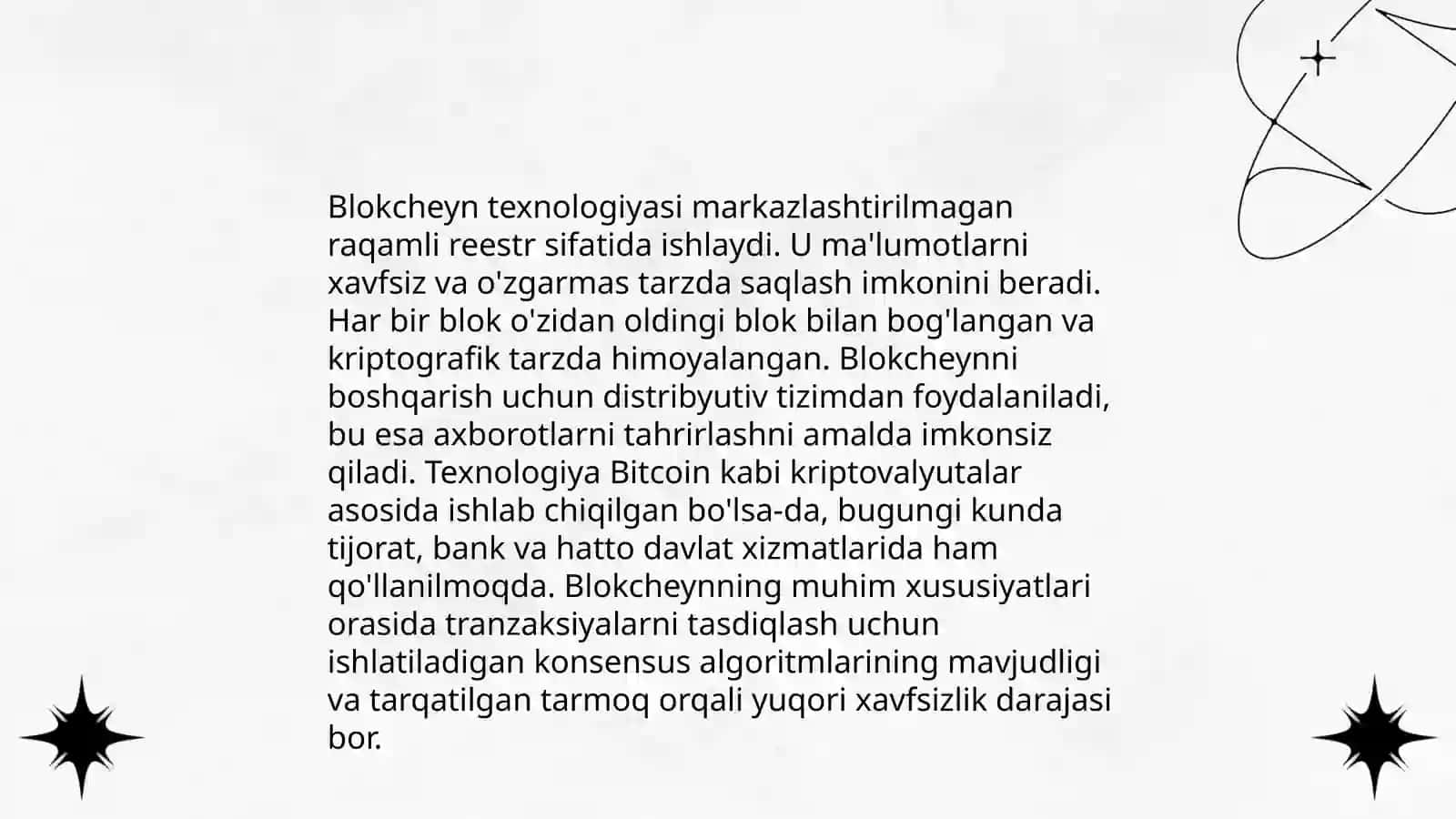 Kriptovalyutalar va blokcheyn texnologiyalar 4