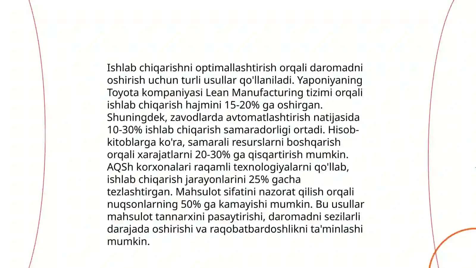 Ishlab chiqarish iqtisodiyotini daromadlari 4
