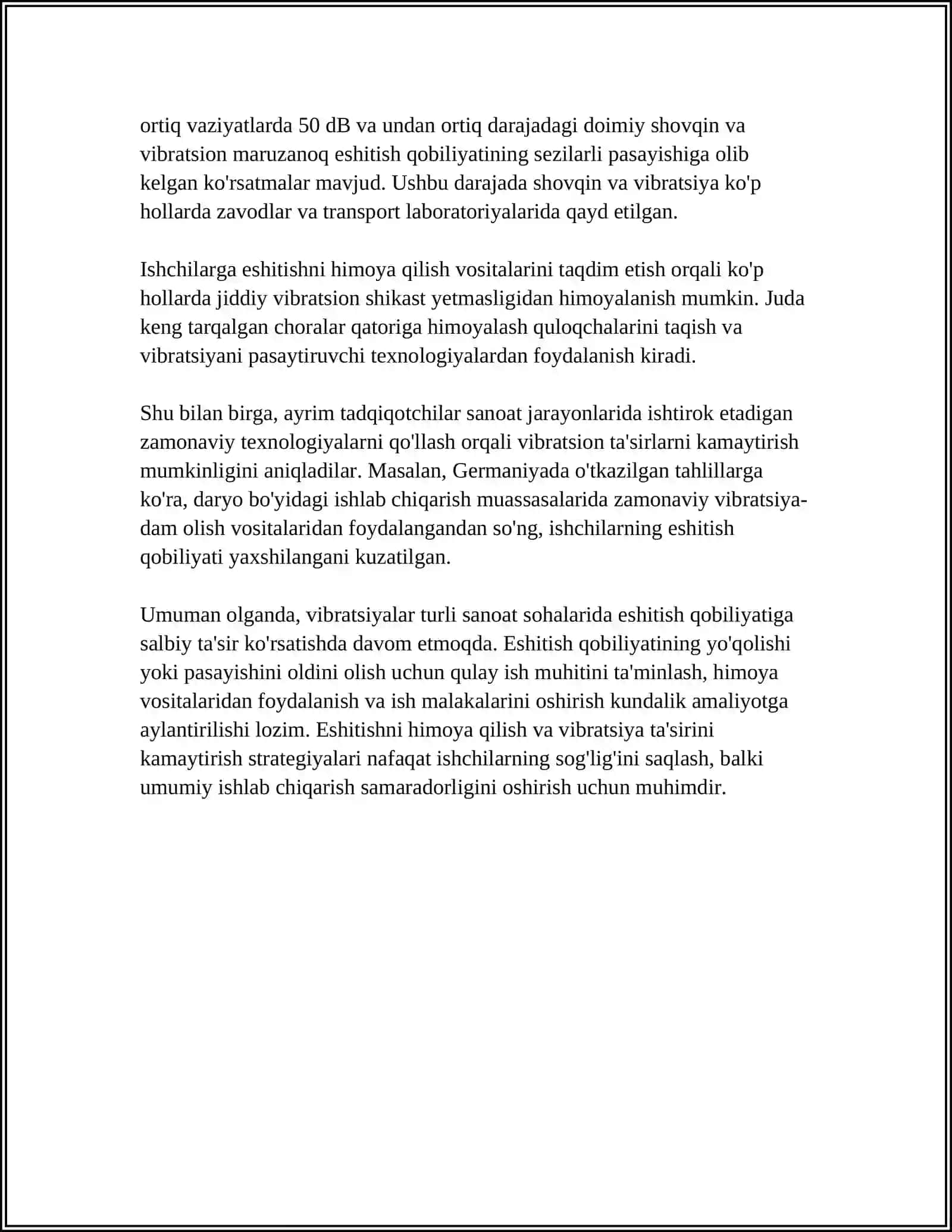 VIBRATSIYANING ESHITISH VA MUVOZANAT ORGANLARIGA TASIRI 4