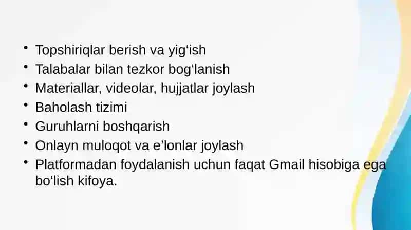 Google Classroom’da kurs yaratish va unga talabalarni ulash 4