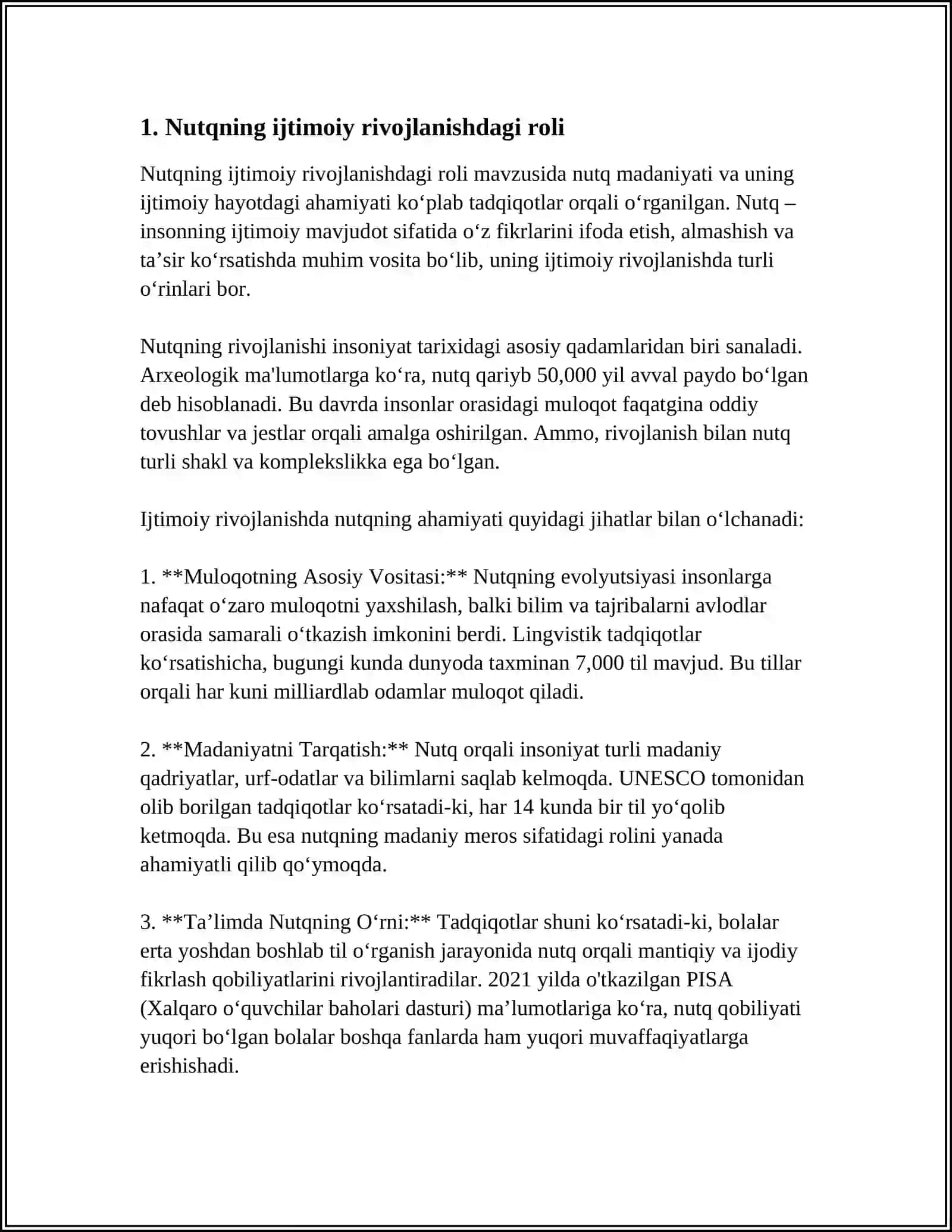NUTQNING IJTIMOIY RIVOJLANISHIDA NUTQ EGALLASHINING AHAMIYATI 4