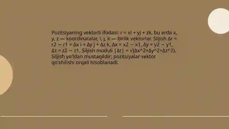 Pozitsion oʻzgarishlar 4