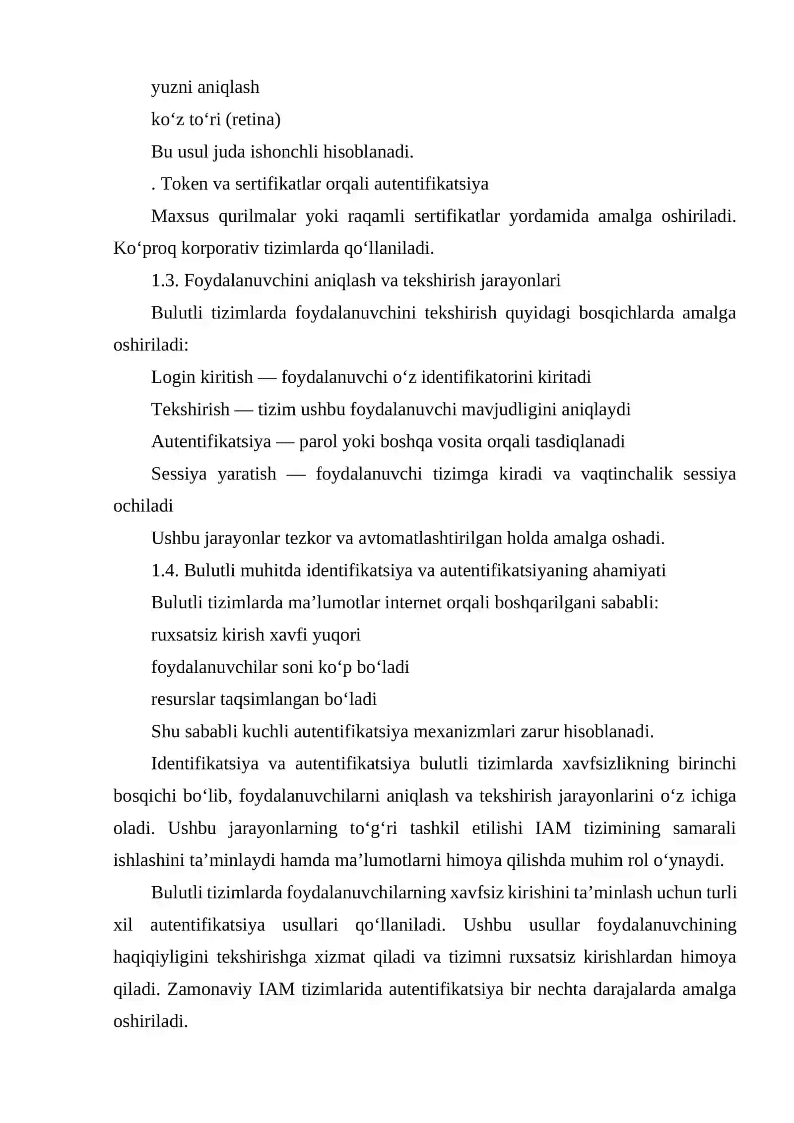 Identifikatsiya va Kirishni Boshqarish Tizimning (IAM) orni 4