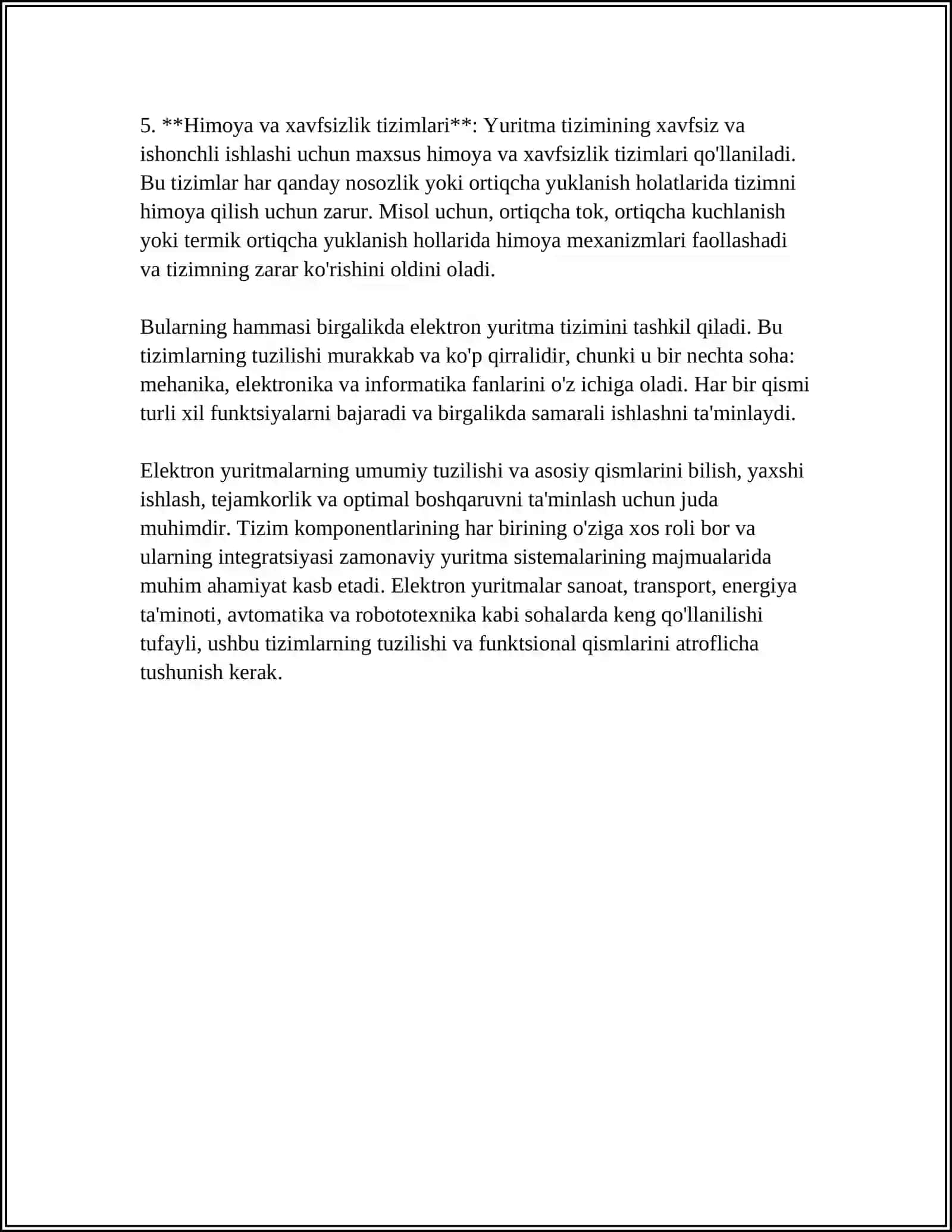 Elektron yuritmalarning umumiy tuzilishi va asosiy qismlari 4