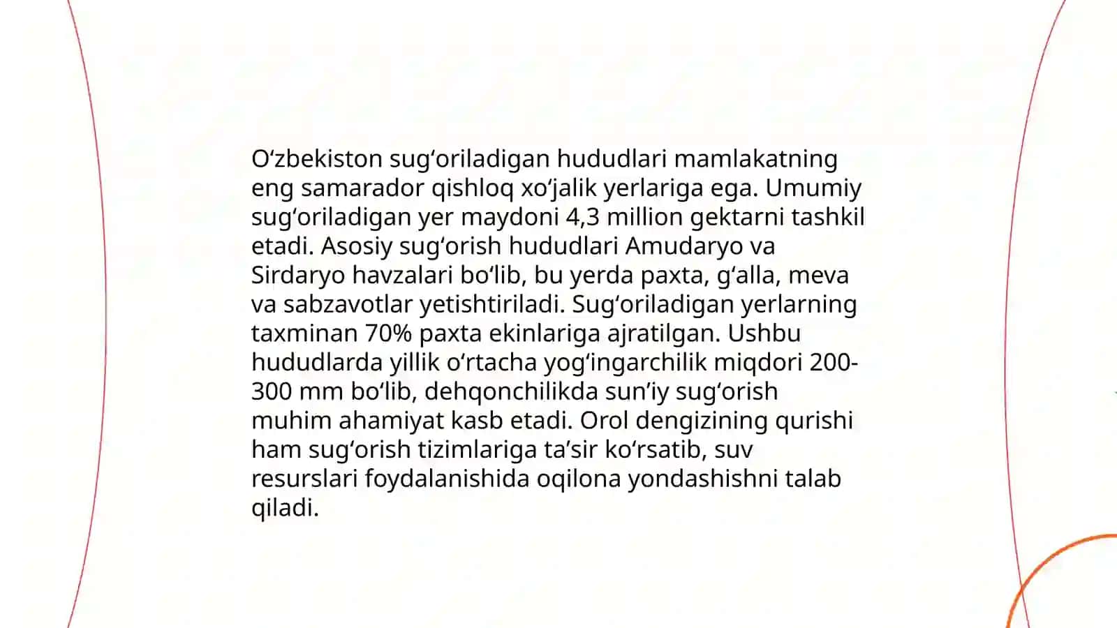 Sug'oriladigan tuproqlarning kimyoviy xususiyatlari 4