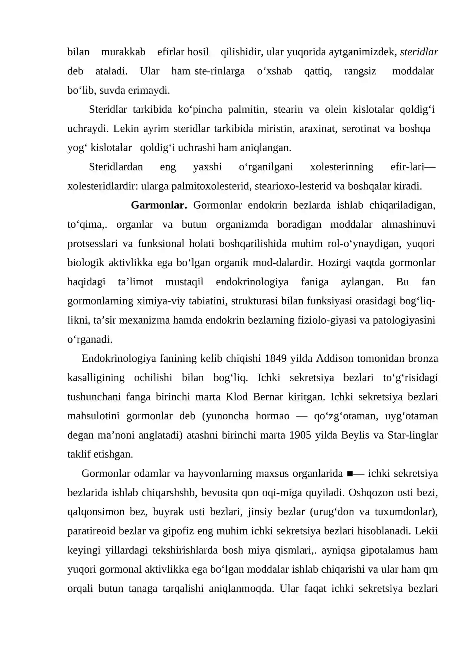 Steroidlar, steroidlarni tabiatda tarqalishi tuzilishi xossalari va ahamiyati 4