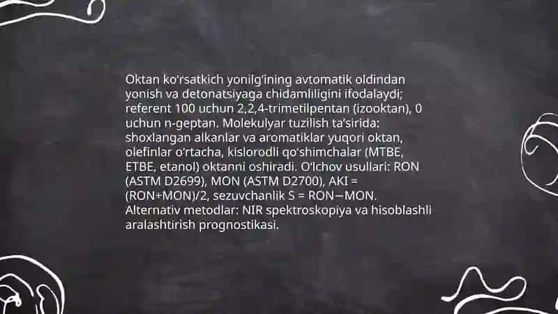 Yoqilgʻi qoʻshimchalari kimyosi 4
