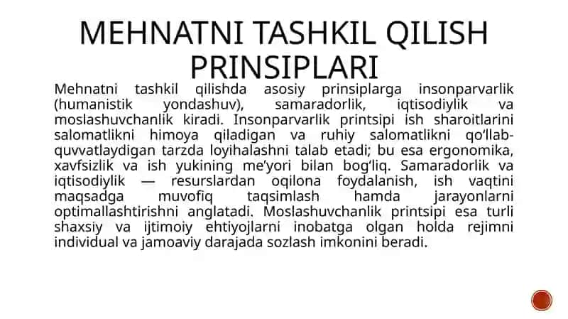 Mehnatni tashkil qilish psixologiyasi 4