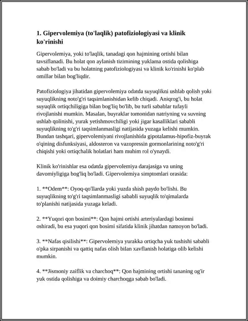 GEMODINAMIKA BUZILISHI: TO'LAQONLILIKLAR, KAMQONLILIKLAR, GON TROMBOEMBOLIK KASALLIKLAR.EMBOLIYA. INFARKT 4