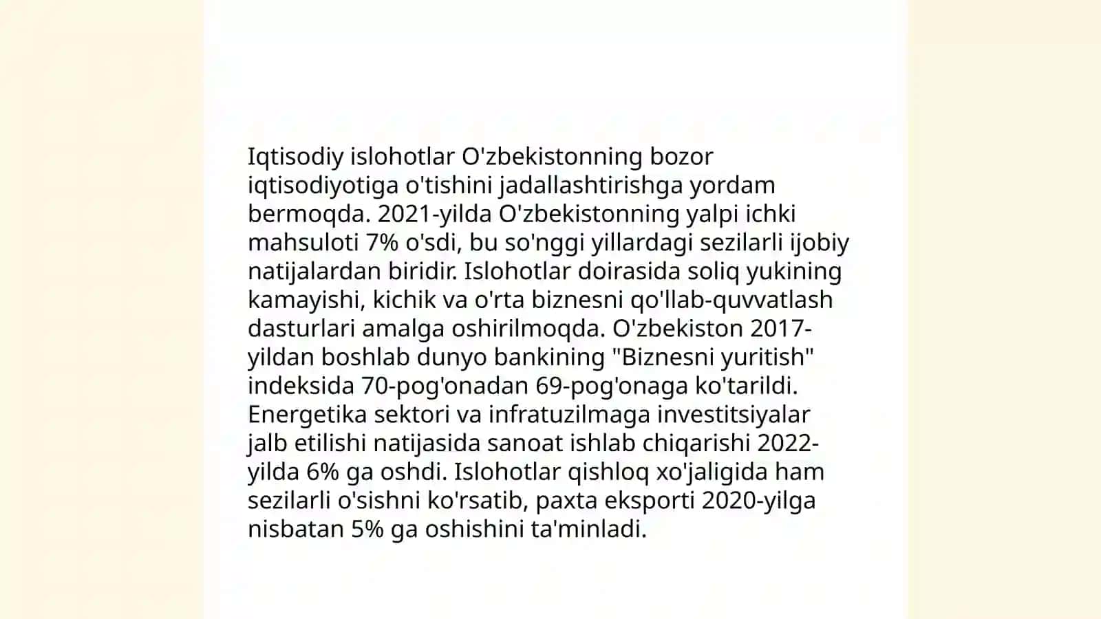 Yangi O'zbekiston: ijtimoiy-iqtisodiy siyosati va strategiya 4