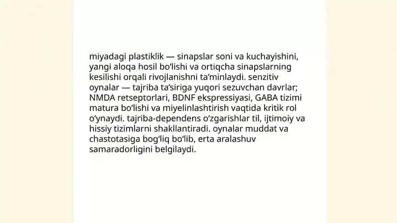 Senzitiv davrlar va ularning psixik rivojlanishdagi ahamiyati 4