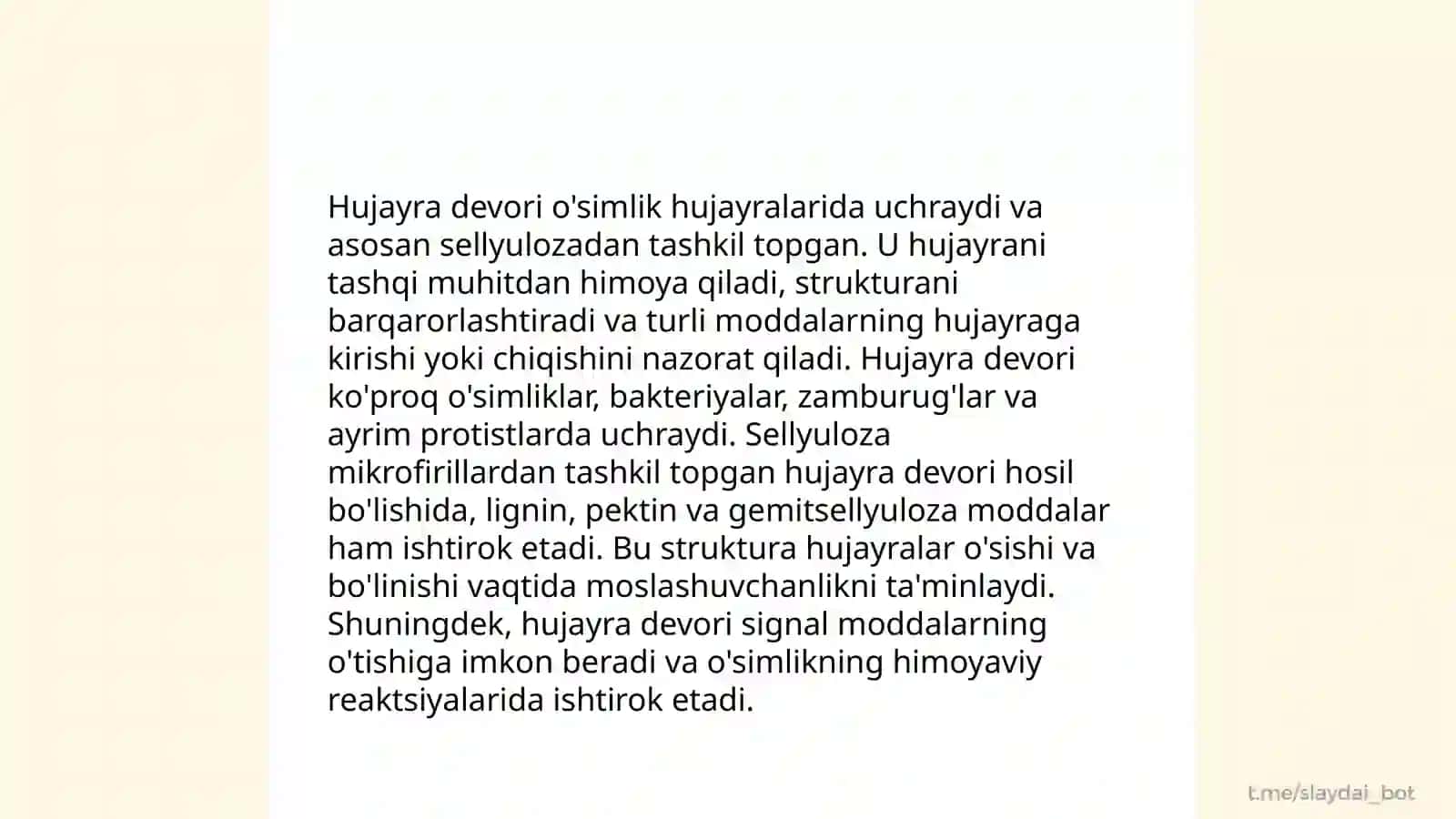 Oʻsimlik hujayrasining tuzilish va ontogenezi 4