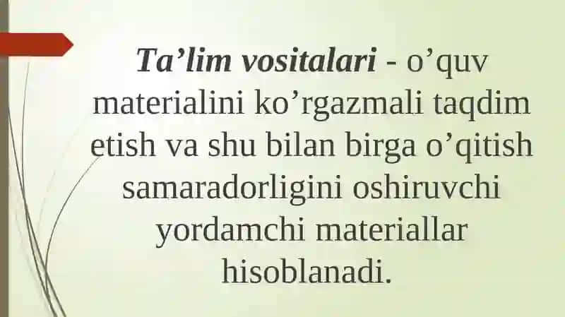 CHET TILI O’QITISH VOSITALARI VA MASHQLAR TIZIMI 4