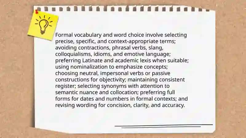 Formal and Written English 4