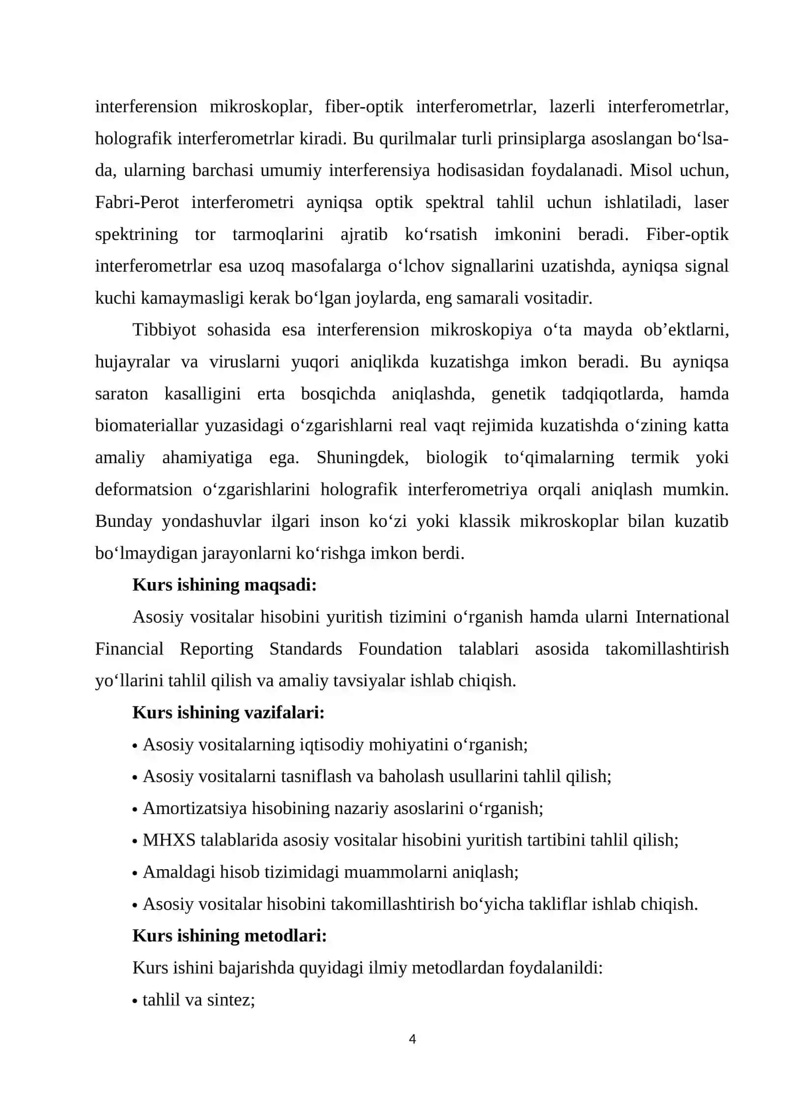 KURS ISHI "ZAMONAVIY INTERFERENSION QURILMALAR" 4