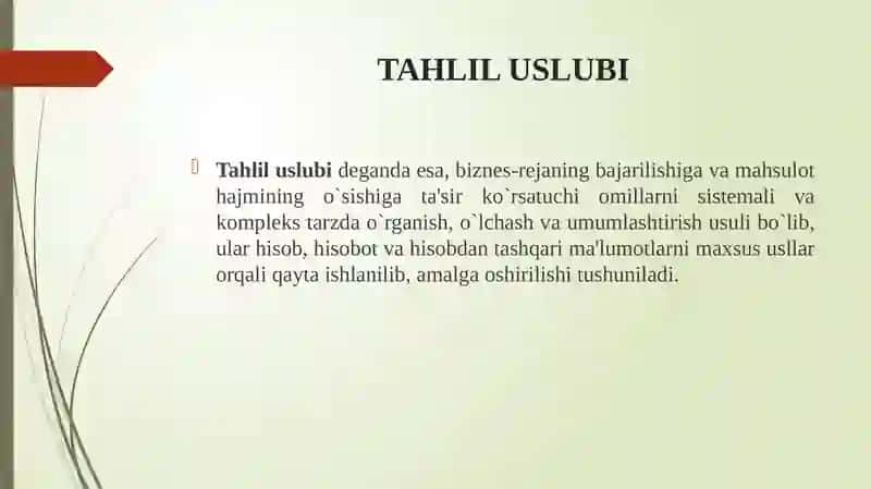 MAKROIQTISODIY TAHLILNING USLUBIYOTI VA USULLARI 4