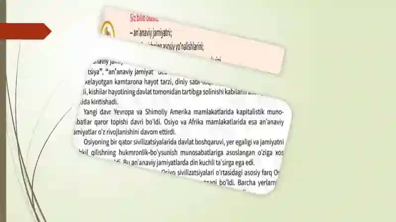 14-MAVZU. OSIYO VA AFRIKA MAMLAKATLARI: AN’ANAVIY JAMIYATLARDA TARAQQIYOT MUAMMOLARI 4
